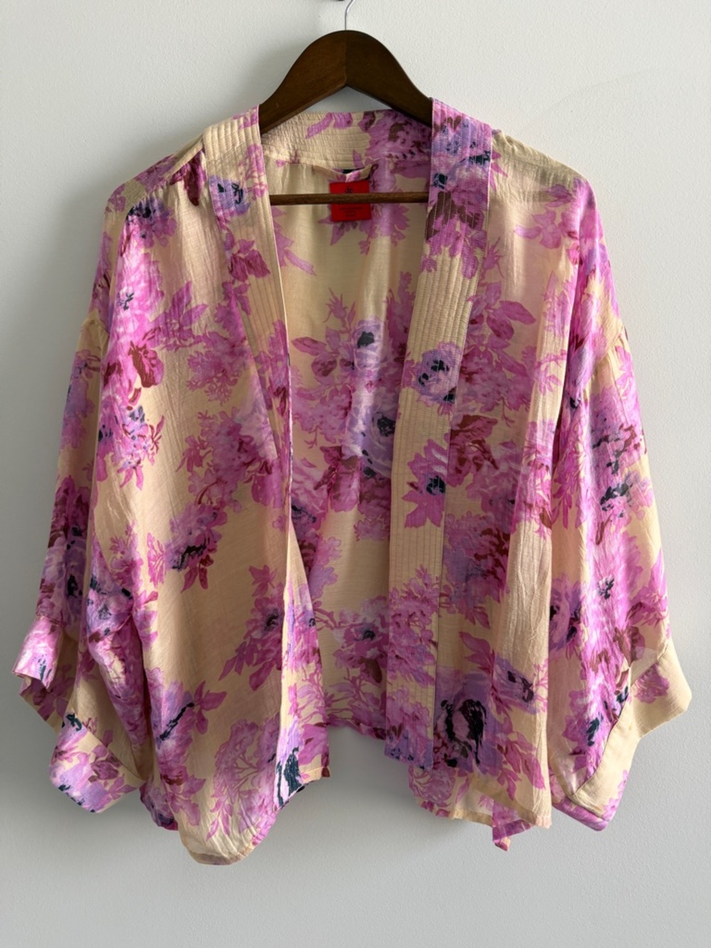 Anthropologie Erfurt Floral Kimono Cardigan Boho‎ Cottagecore Festival One Size